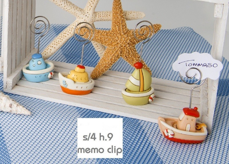 Navi resina con memo clip ass.4 H 9
