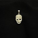 Ciondolo teschio metallo e strass CM 2.5