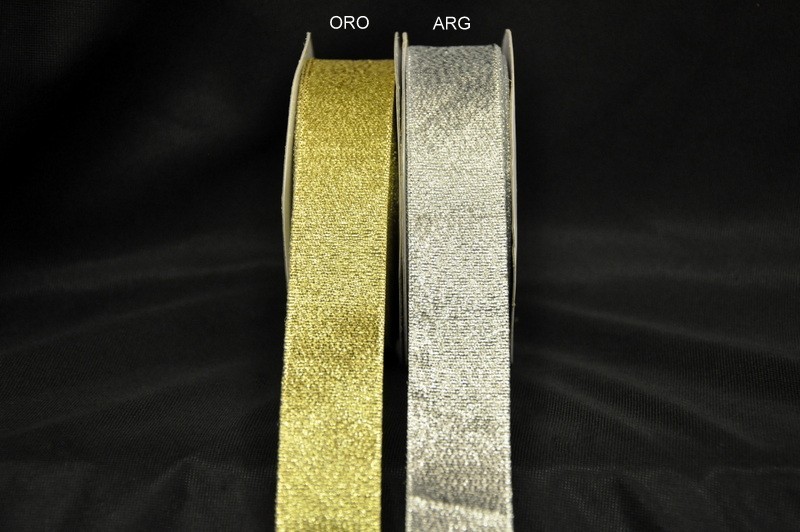 Nastro laminato oro o argento MT 25 MM 25