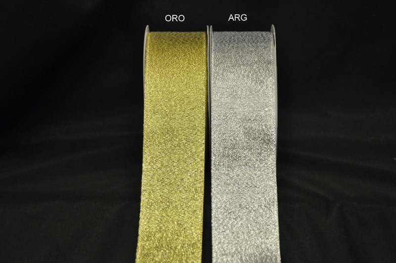 Nastro laminato oro o argento MT 25 MM 40