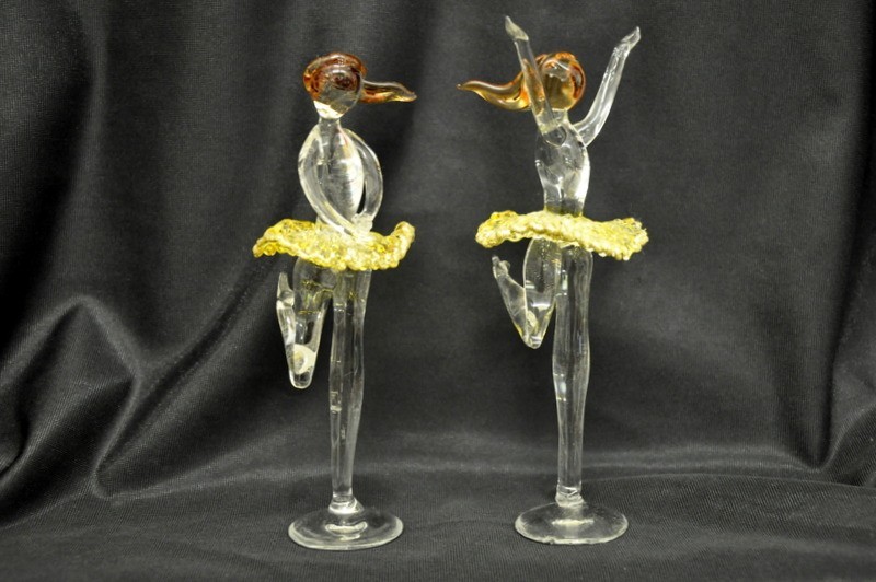 Ballerina vetro filigrana con gonna glitter ass.2 H 16
