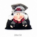 Saccotto tessuto porta dolciumi con befana 20x15