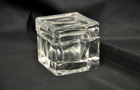 Scatola vetro fondo e coperchio 5x5x5