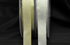 Nastro doppio raso oro o argento Mm 16 Mt 50
