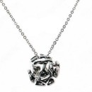 Catena metallo con chiama angeli in ottone con bagno argento. CM 40 circa. MADE IN ITALY