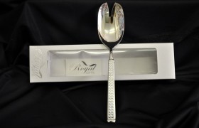 Cucchiaio metallo con manico strass CM 22.5 con scatola