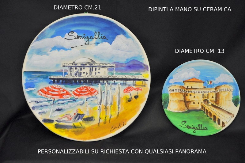 Piatto ceramica dipinto a mano PERSONALIZZABILE diam. 21 cm