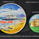 Piatto ceramica dipinto a mano PERSONALIZZABILE diam. 21 cm