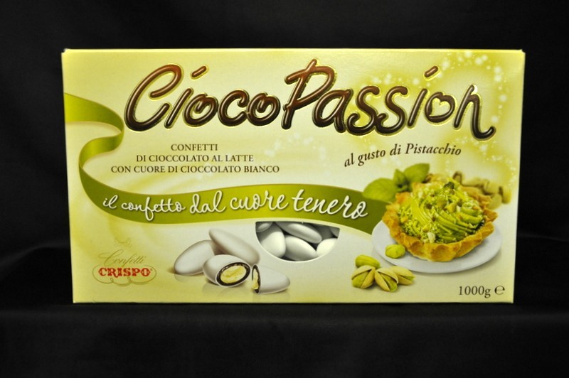 Confetto doppio cioccolato senza mandorla gusto pistacchio KG.1
