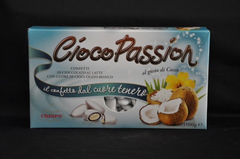 Confetto doppio cioccolato senza mandorla, gusto cocco KG 1