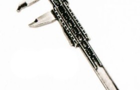 Calibro metallo e argento cm.6 MADE IN ITALY