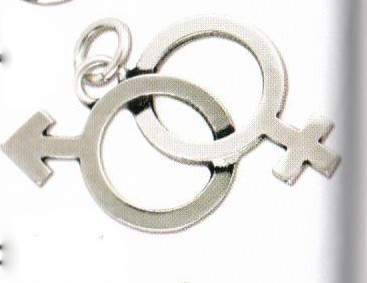 Ciondolo metallo e argento uomo/donna cm. 4. MADE IN ITALY