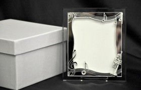 Portafoto vetro+plexi 8x10 con scatola