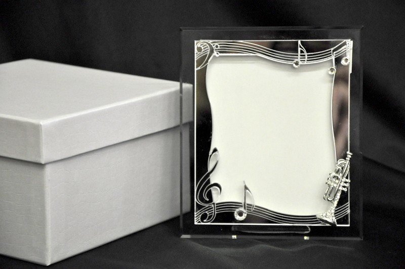 Portafoto vetro+plexi 8x10 con scatola