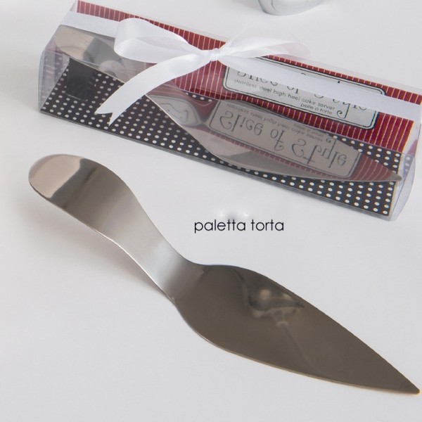 Paletta torta metallo con scatola
