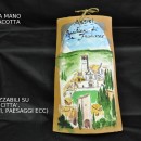 Tegola terracotta con immagine dipinta a mano PERSONALIZZABILE cm.24