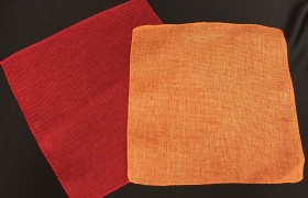 Quadrato cotone tipo juta 23x23