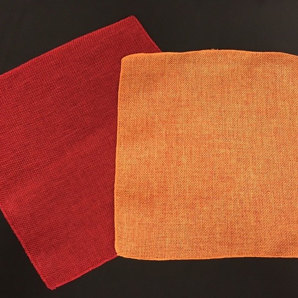 Quadrato cotone tipo juta 23x23