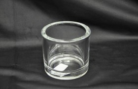Cilindro vetro mis.interno diam.cm.7.5 - h cm.6  esterno 9x8