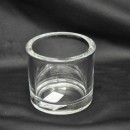 Cilindro vetro mis.interno diam.cm.7.5 - h cm.6  esterno 9x8