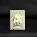 Icona marmo con placca comunione maschio 6x4