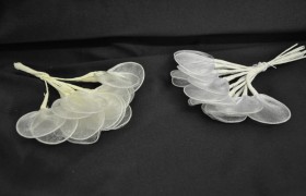 Racchette in organza lucida mazzo 12 pz