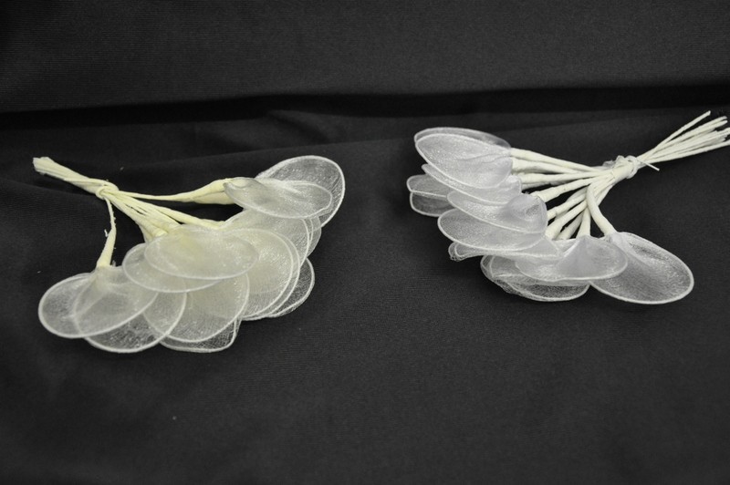 Racchette in organza lucida mazzo 12 pz