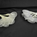 Racchette in organza lucida mazzo 12 pz
