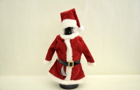 Vestito babbo natale copri bottiglia