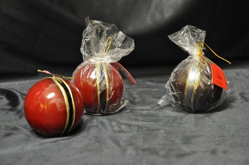 Candela sfera ass. 2 colori diam. 6