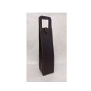 Porta bottiglia in similpelle con chiusura in velcro H 43