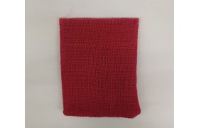 Sacchetto in juta ROSSO CM 9x13 MADE IN ITALY