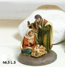 Mini natività in resina h.6,5 L.5