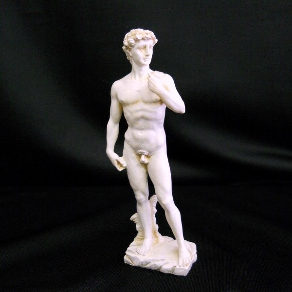 Statua David di Michelangelo in resina CM. 12.5