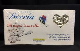 Confetti mandorla con bagno argento alimentare KG. 1