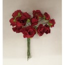 Rosellina in carta COLORE ROSSO diam. 1 cm mazzo 12 pz.