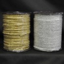 Cordone tre capi oro o argento lurex MT 50