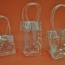 Borsetta PVC 8x8x8 parte contenitiva, h 15 comp. manici
