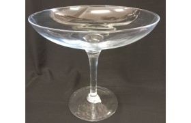 Coppa vetro trasparente.DIAM.32 H.30CM