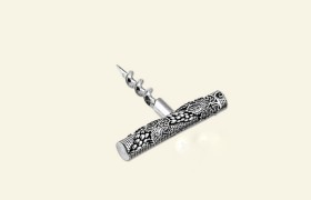 Cavatappo in ottone con bagno argento.MADE IN ITALY