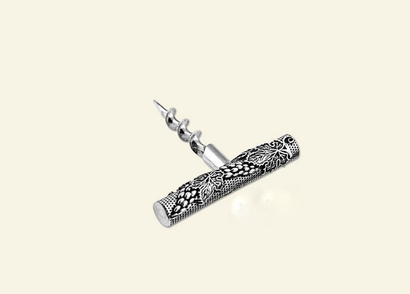 Cavatappo in ottone con bagno argento.MADE IN ITALY