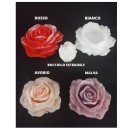 Candela a forma di rosa con bocciolo estraibile dm.20 h.14