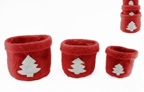 Set 3 pz coprivaso con interno plastificato