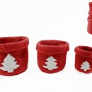 Set 3 pz coprivaso con interno plastificato