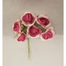 Roselline carta da applicazione COLORE FUXIA mazzo 6