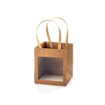 Shopper carta con finestra e manico CM 15x15 H17
