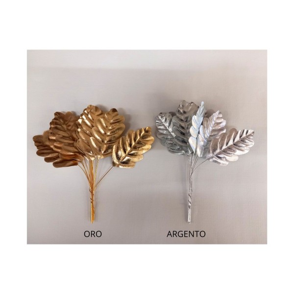 SET 12PZ Foglia tessuto semilucido.CM.3X6