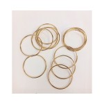 SET12PZ Cerchio metallo oro.DIAM.6,5CM
