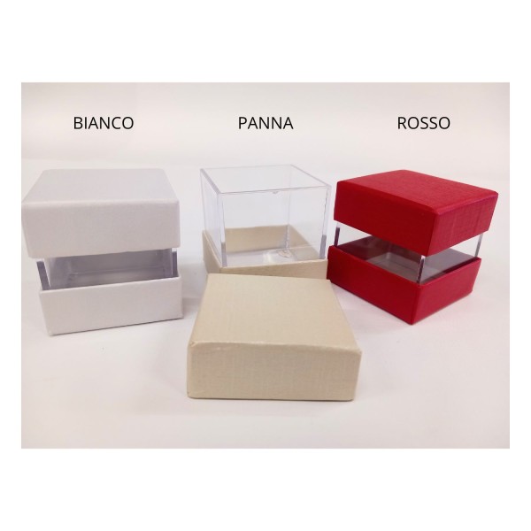 Scatola plexi e cartoncino MIS.5X5X5