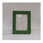 P/foto resina verde texture rattan MIS.18,5X23,5 LUCE 13X18CM